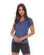 Women's V Neck Soft Cotton T-shirt for Casual Style 97334AZ