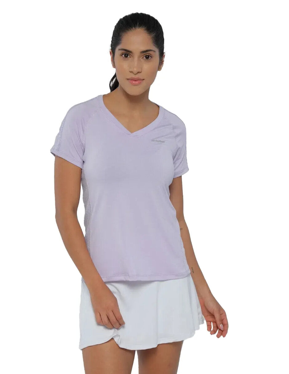 Women's V Neck Soft Cotton T-shirt for Casual Style 97334LI