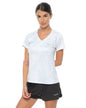 Women's V Neck Soft Cotton T-shirt for Casual Style 97334BLJA