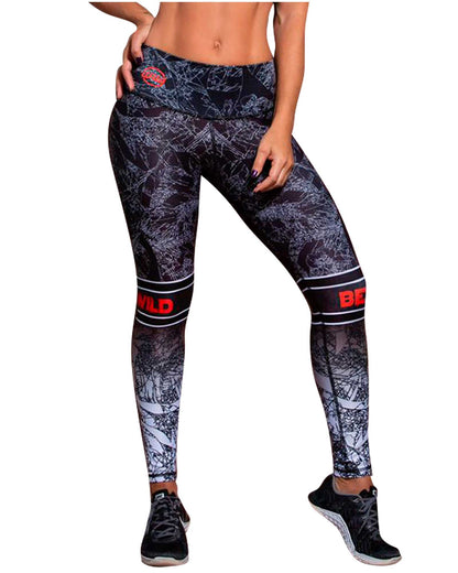 Legging Colombian Pants Sport Black High Waistband With Abdomen Adjustment LLN21