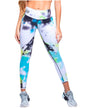 Legging Colombian Pants Tie Die Multicolors high waistband with abdomen adjustment LLTD05