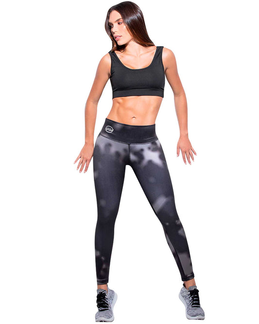 Legging Colombian Pants Sport platinum high waistband with abdomen adjustment LLTD06