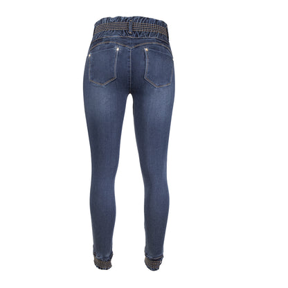 Woman Jeans Fit Jeans Pantalon Colombiano Skinny SILVIA Praga Jeans PRPGAC-104AZOS